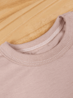 Conjunto Bebê Menino Verão Camiseta Algodão 100% + Short Linho Cappuccino/Branco (0-4)