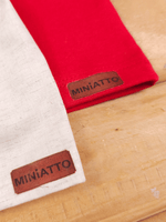 Conjunto Bebê Menino Verão Camiseta Algodão 100% + Short Linho Vermelha/Off-White (0-4)