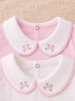 Kit 2 Body para Saída de Maternidade Menina Bordado Rococó