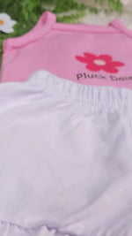 Conjunto Infantil Bebê Menina Floral com Short Babadinho Branco