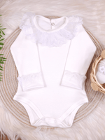 Kit 2 Body para Bebê Menina Saída de Maternidade Rendado