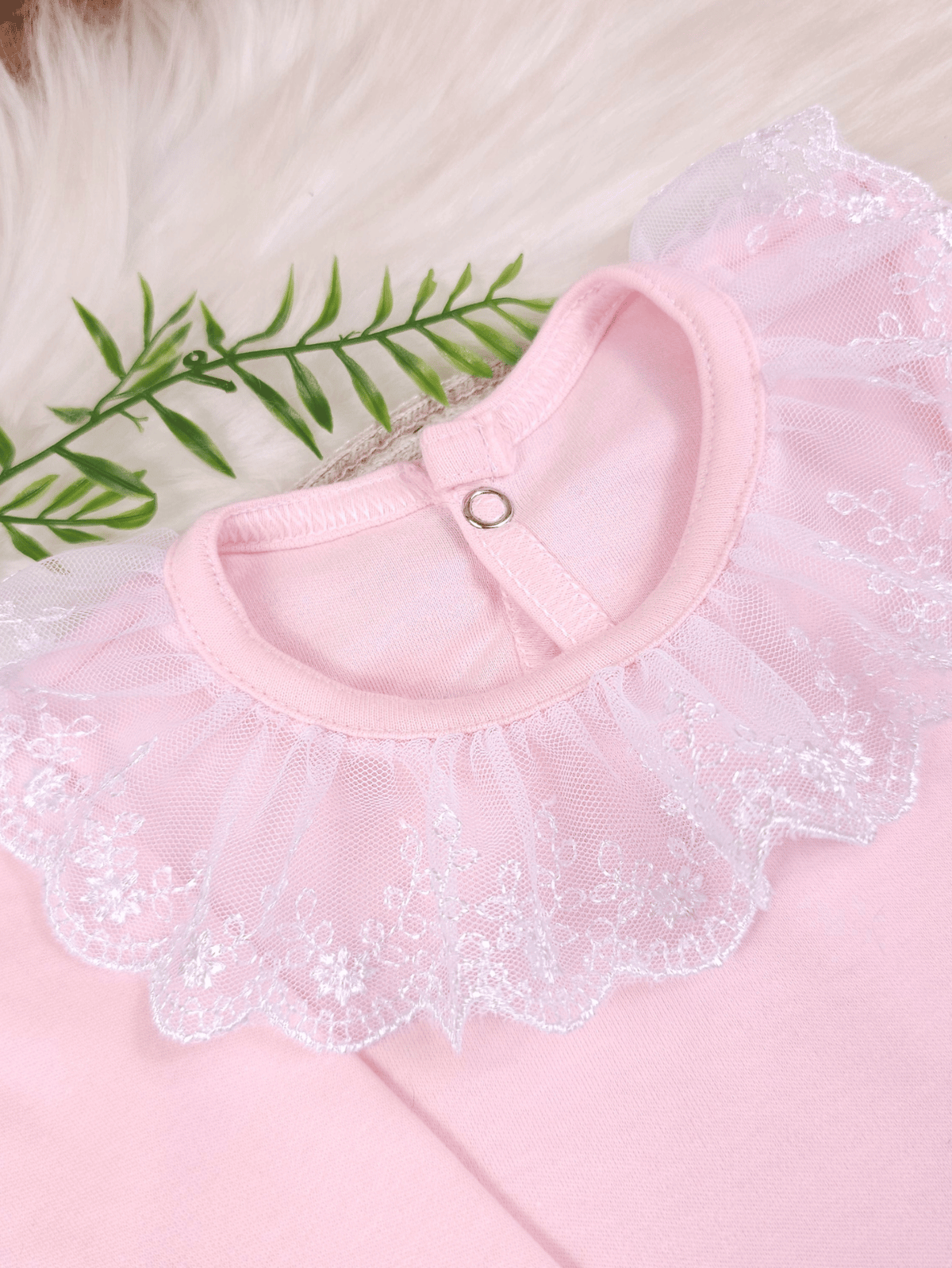 Kit 2 Body para Bebê Menina Saída de Maternidade Rendado